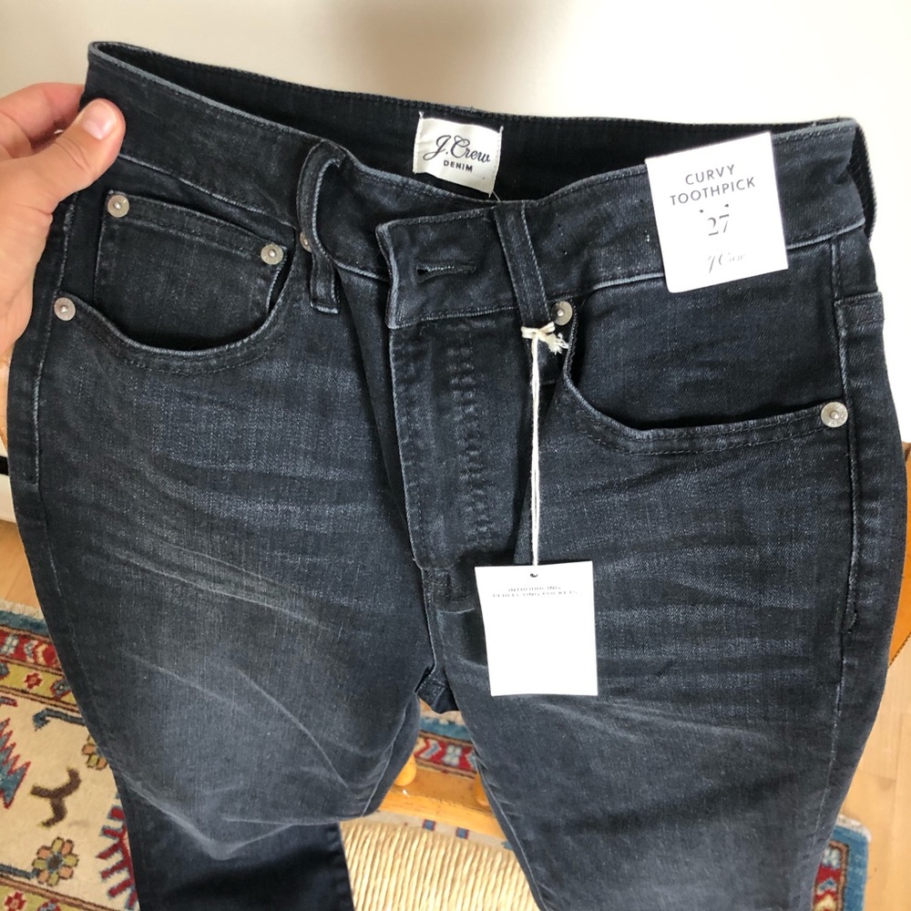 NWT J.Crew Curvy Toothpick Jean - High Rise
